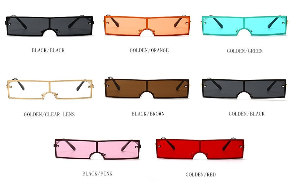Rimless Sunglasses "SlimShades". Ultra Spiffy Unisex Shades. WickedYo